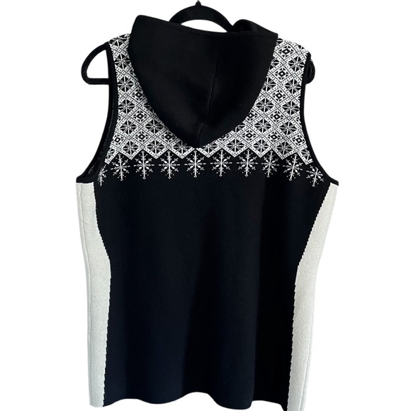 Woolrich 100% Lambswool Fair Isle Hooded Vest Cabincore size XL - Picture 2 of 10